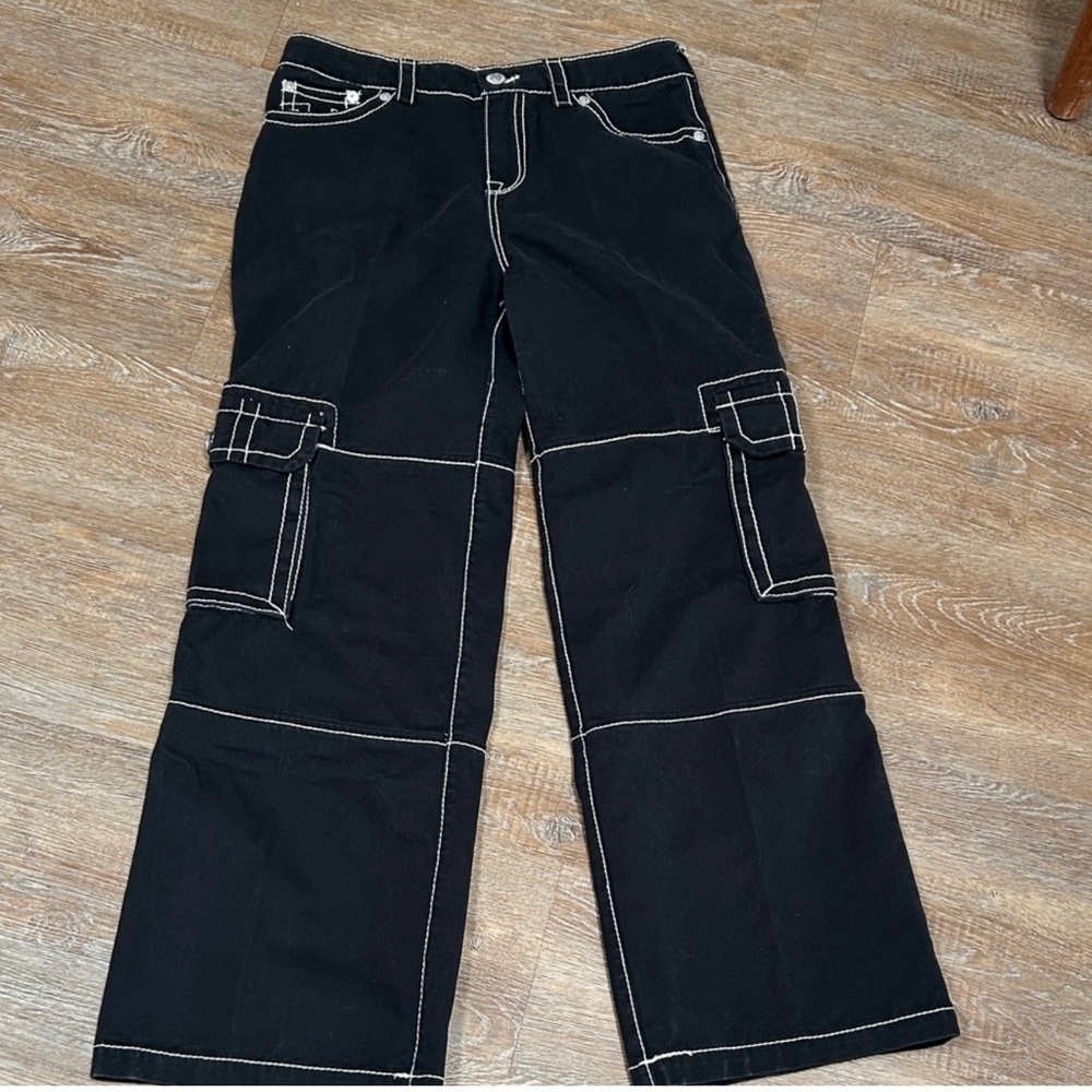 True Religion Black Cargo Pants